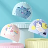 COPOZZ Cartoon Children Swimming Cap Swim Pool Waterproof Ear Protect Hat High Elastic Professional Pool Hat for Boys Girls Kids 2