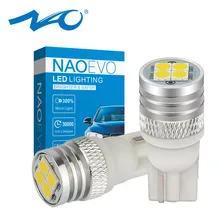 NAO T10 светодиодный 5W5 W5W 1,9 W светодиодный галогенный желтый светильник для авто Стайлинг 12V супер яркий 3030 белый 194 6000K габаритный фонарь