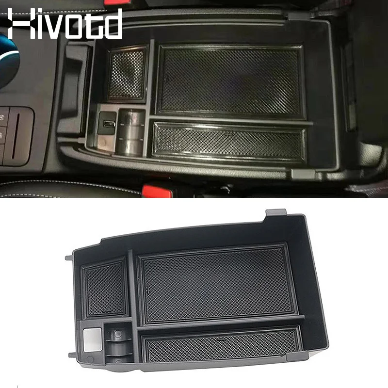 Hivotd для Ford Focus 3 аксессуары для салона автомобиля центральная консоль подлокотник коробка для хранения Органайзер контейнер лоток Стайлинг