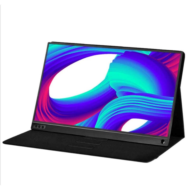 Portable Monitor 15 6 Inch IPS Display Built in Type C Rich Interface Can Connect to Many Peripherals 1080P US Plug