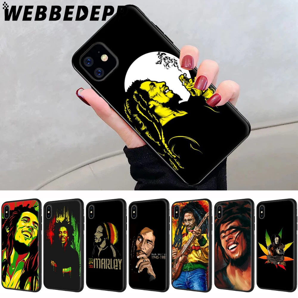 Мягкий чехол Bob Marley для iPhone 5 5S 6 6S 7 8 Plus X XS 11 Pro Чехол MAX XR |