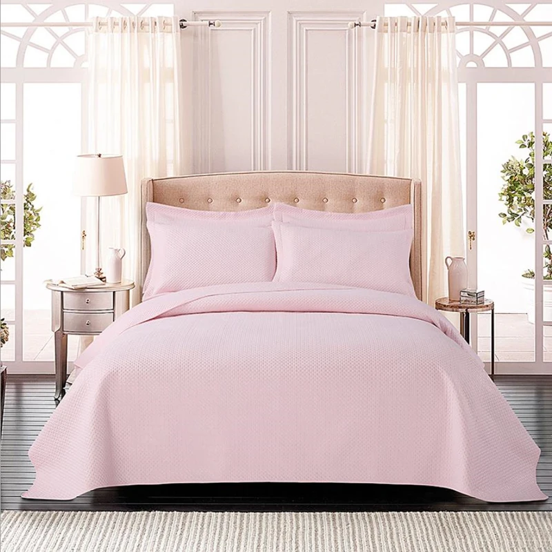 Светильник, бамбук, лист, голубой, 1 шт., покрывало для кровати+ 2 шт. наволочки, хорошее покрывало с узором, современный стиль, одеяло, одеяло, голубой, серый, розовый, одеяло