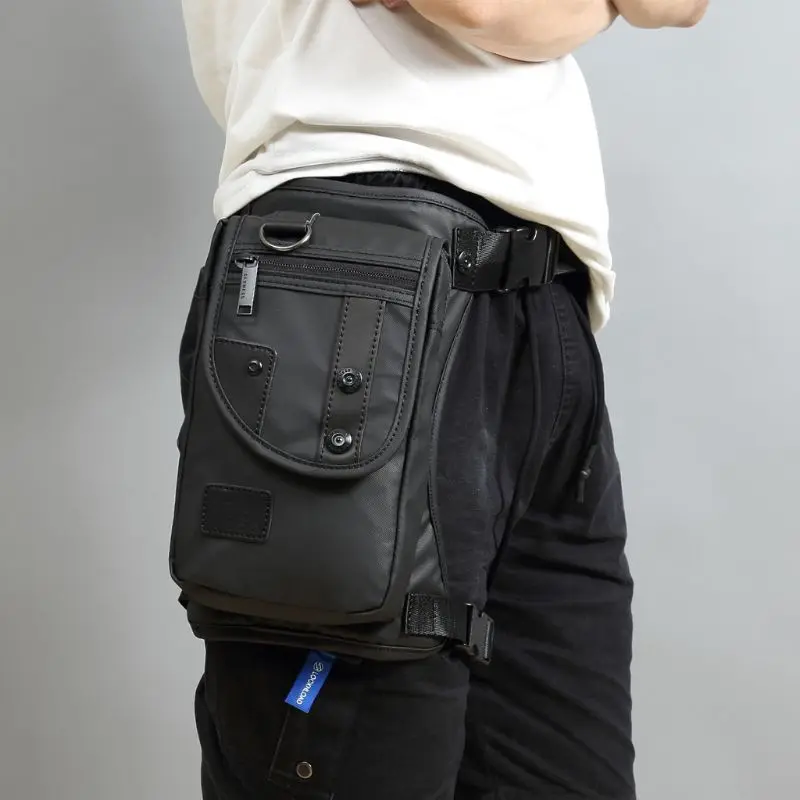 

Men Fanny Waist Pack Waterproof Leg Bag Drop Messenger Shoulder Bags Travel Motorcycle Tactical Chest Pouch Bum Hip Belt Purse