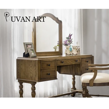 

Dressing table retro dressing table dressing table mirror retro small apartment 001E-10