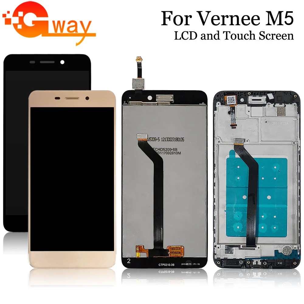 ЖК дисплей и сенсорная панель в сборе для Vernee M5 5 2 дюйма дигитайзер с рамкой