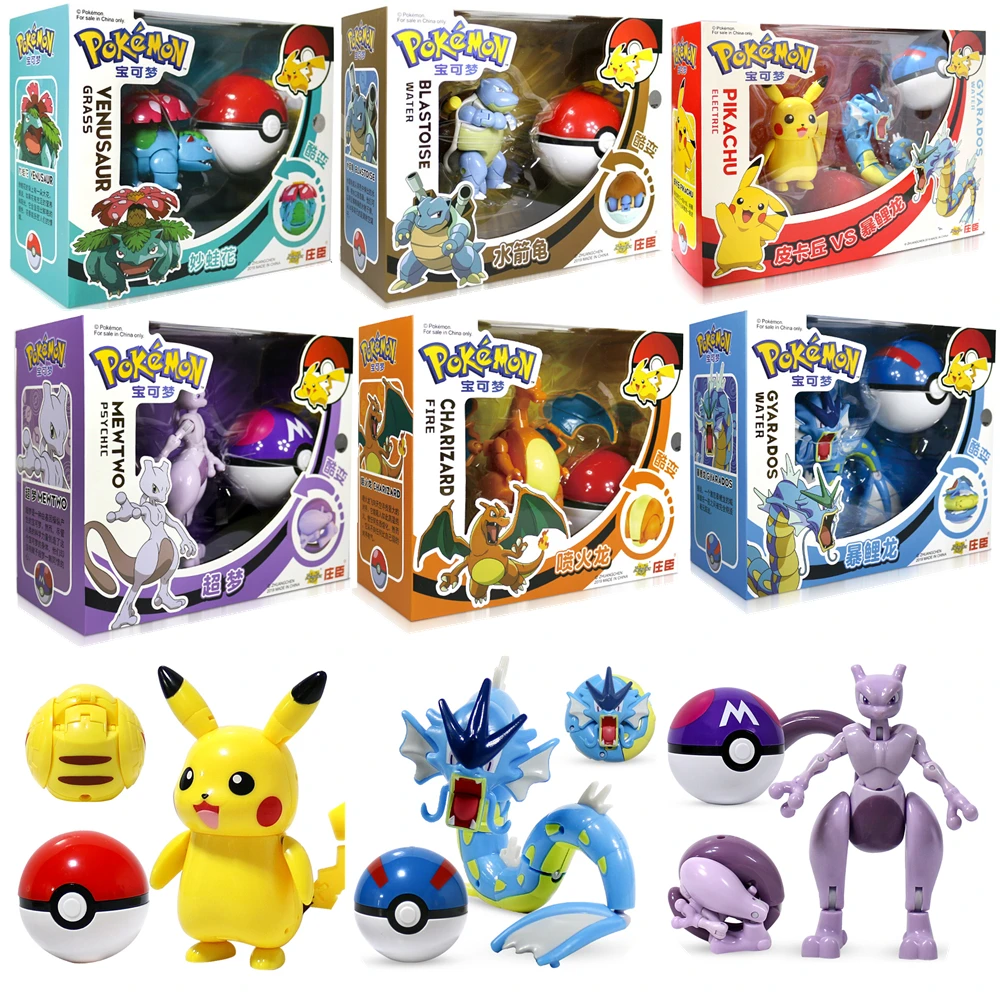 Takara Tomy Pokemon Pokeball Set Pop-up Elf Ball Toys Takara Tomy Original  Pokemon Monster Elf Ball Pikachu Kid Gifts - Action Figures - AliExpress