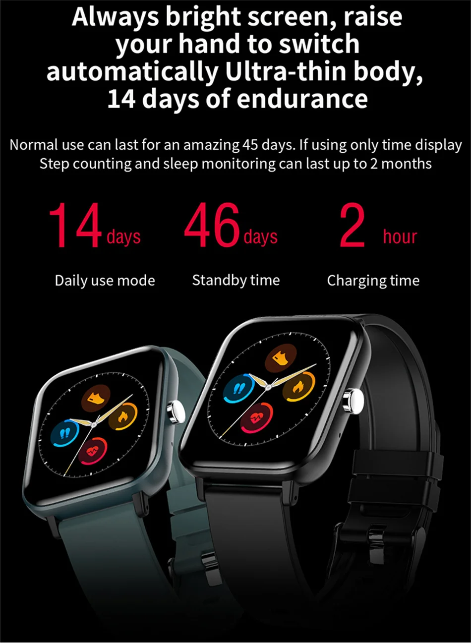 fitness sport montre intelligente dames