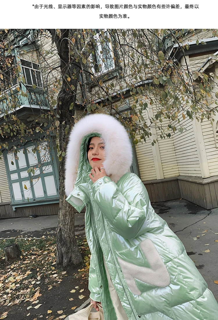 Зимняя куртка, новинка, пуховик с капюшоном, длинная парка, 90% утиный пух, высокое качество, утепленный светильник