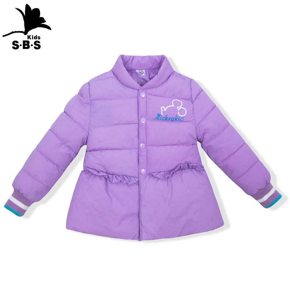 Осенне-зимнее детское пуховое пальто с хлопковой подкладкой тонкое хлопковое