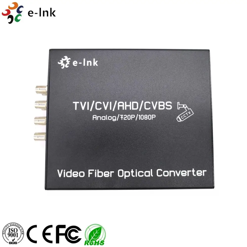 8Ch 720P HD CVI к оптоволоконному трансиверу с RS485 данными для 1MP CVI ptz камеры