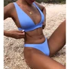 New Sexy Bikini 2022 Solid Swimsuit Women Swimwear Push Up Bikini Set Brazilian Bathing Suit Summer Beach Wear Swimming Suit XL 1
