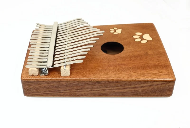 PURM 17 teclas Kalimba africano sólido caoba dedo pulgar Piano Sanza 17 teclas de madera maciza mbra pulgar Kalimba
