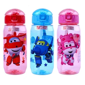

Children's Water Cup Plastic straw cup Anti-fall kettle BPA Free Convenient Food contact material Cartoon cup Lovely Super Wings