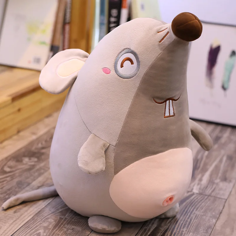 Kawaii большое животное мышь плюшевые игрушки, Забавные куклы спальные подушки мягкие крысиные куклы для мальчиков и девочек 24 дюймов 60 см