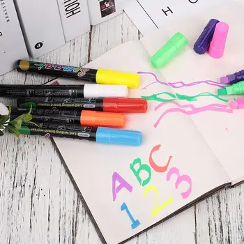 

Liquid Chalk Pen Novelty Smooth 8pcs Erasable School Supplies Writing Liquid Marker Pen Dustless Highlighter Student