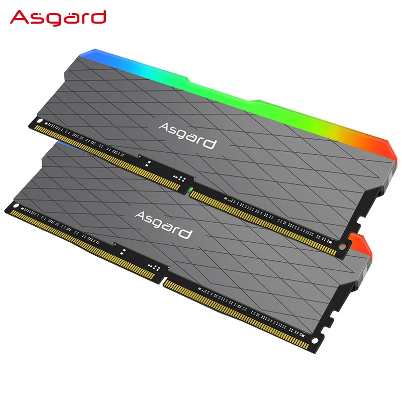 Seria Asgard W2 RGB RAM ddr4 8GBx2 16GBx2 3200MHz PC4-25600 1.35V podwójny kanał oszałamiająca pamięć stacjonarna ram