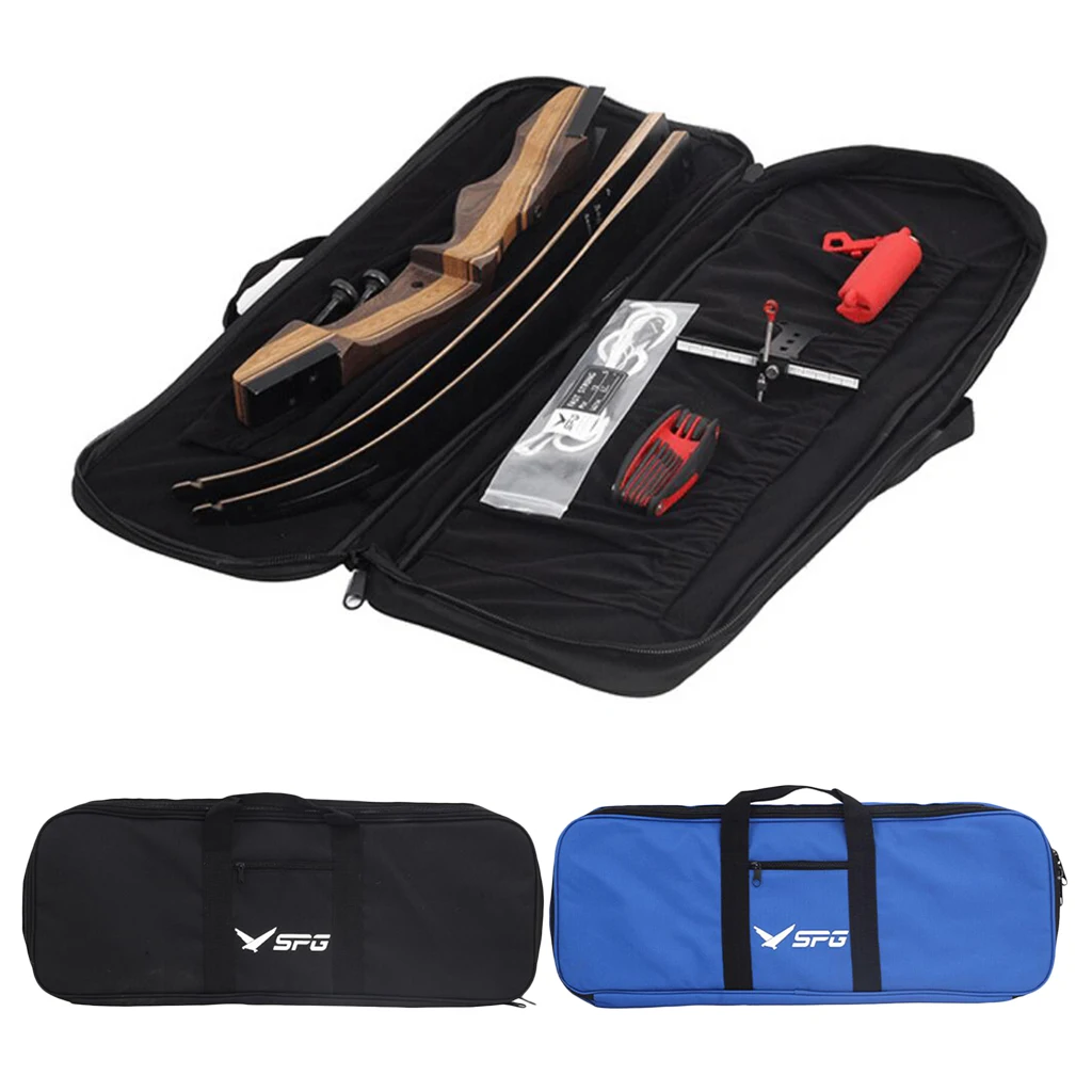 

Portable Archery Recurve Bow Case 66 x 24 x 5cm Fully Padded Easy Carrying Bag for Bows and Arrow Hunting Accessories