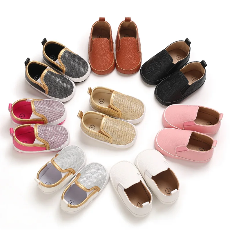

Leather baby shoes infant sneaker shoes newborn first walker soft soled toddler footwears for 0 -1year