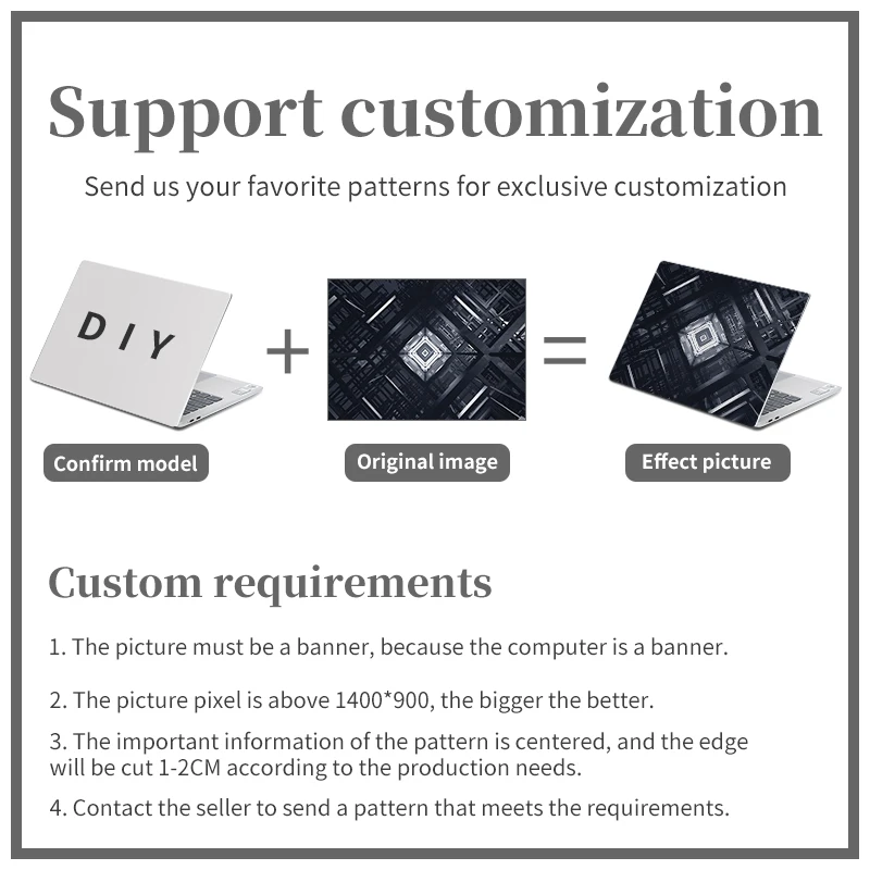 Виниловые наклейки «сделай сам» для ноутбука, темные геометрические стикеры 11, 12, 13, 14, 15, 17 дюймов для Macbook/Acer/HP/Lenovo, декоративные наклейки для ноутбука