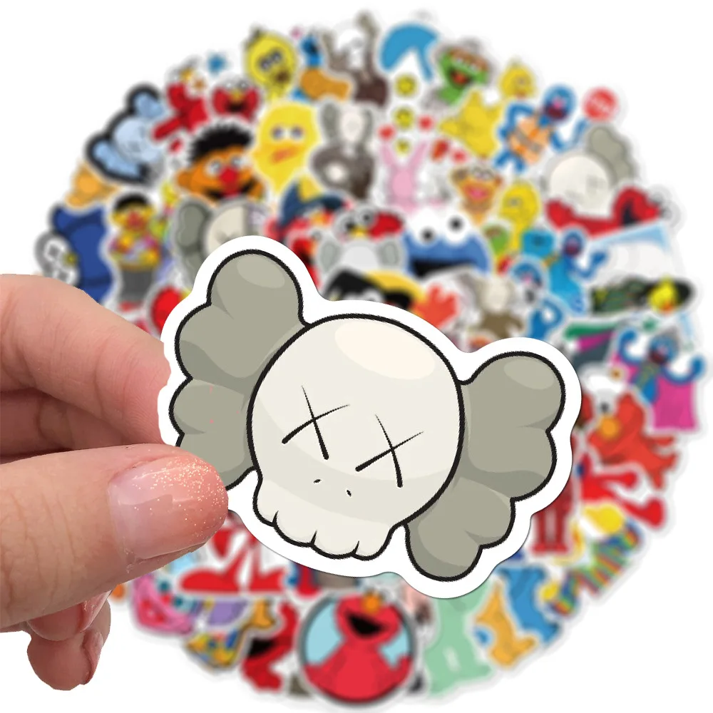 50/100pcs Anime Sesame Stickers Street Waterproof Motorcycle Skate Phone Laptop Motorcycle Suitcase Guitar Sticker Pegatinas