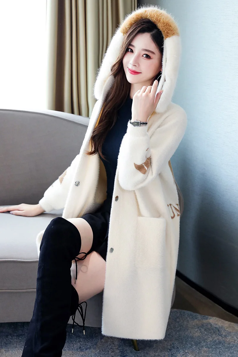 

Woolen Jacket Fashion Comfortable Elegant 2019 Autumn & Winter Long Sleeve Mid-length