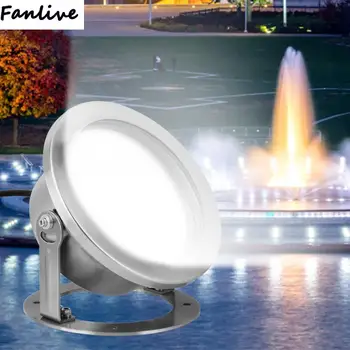 

10pcs 18W LED Underwater Light RGB Color Changing Swimming Pool Fountain Spotlight With Remote Control IP68 Waterproof