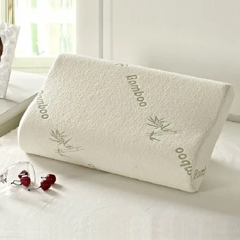 

Comfortable Convenient Anti Bacterial Bamboo Memory Foam Pillow Orthopaedic Firm Head Neck Back Support