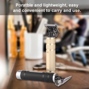 

Portable Rechargeable Hair Clipper Electric Cordless Mini Hair Trimmer Pro Hair Cutting Machine Beard Trimer for Men Barber