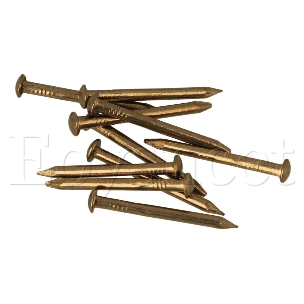 100 шт. латунные ногти из чистой меди с круглой головкой 18x2 8 мм|copper nails|brass nailround head