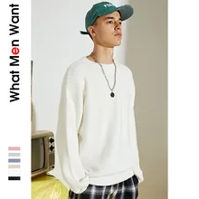 ^#Cheap IVRESSE White Knitted Basic Sweater Men Pink Solid Long Sleeve O-neck Pullovers Male Blue Fashion Casual Sport Autumn Jumper ^#Cheap IVRESSE White Knitted Basic Sweater Men Pink Solid Long Sleeve O-neck Pullovers Male Blue Fashion Casual Sport Autumn Jumper