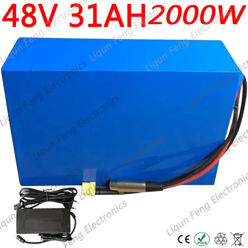 48V 1000W 1500W 2000 W, фара для электровелосипеда в Батарея 48V 30AH электрический скутер Батарея 48V 30AH литий Батарея с 50A БМС+ 5A Зарядное Устройство duty