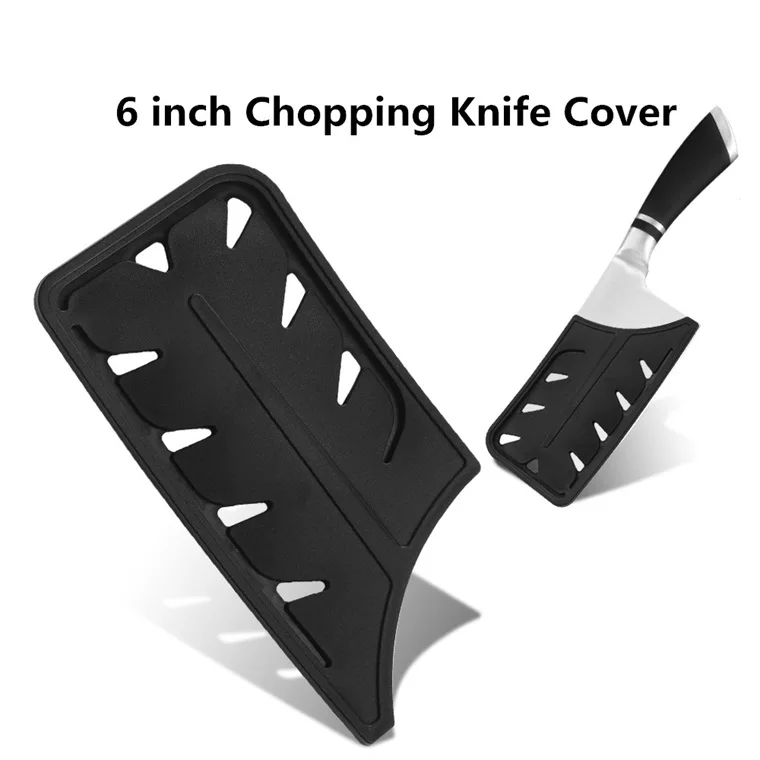 J 6 inch Chop Cover SOWOLL измельчитель кухонный нож из нержавеющей стали, инструмент для защиты края, защитный чехол, безопасный для всех видов 8 дюймов, нож для хлеба, лезвие, оболочка - Цвет: J 6 inch Chop Cover