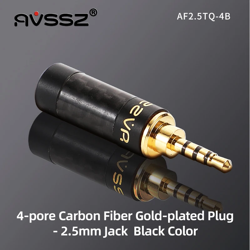 AVSSZ Carbon Fiber 3.5mm Jack Stereo Headphone Plug - Straight/Angle, 3/4/5 Poles, DIY Repair & Replacement (2.5mm, 4.4mm) Description Image.This Product Can Be Found With The Tag Names Computer Cables Connecting, Computer Peripherals, PC Hardware Cables Adapters, Straight angle plug