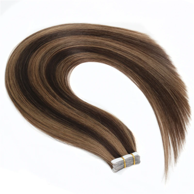 Human Hair Extensions,Hair Extensions BHF Tape In Human Hair Extensions Straight 613# blonde Tape In Extensions 20pcs Remy Hair
