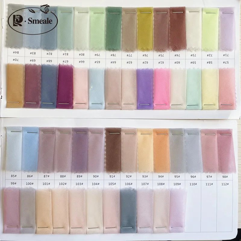 Encryption Soft Colorful Mesh Fabric Wedding Dress Skirt Decoration Clothing Mosquito Net Cloth RS3118 | Дом и сад