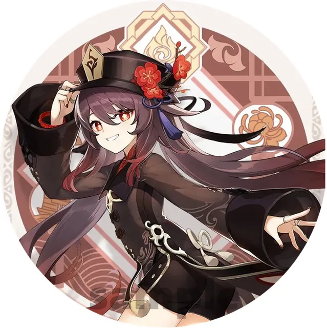 Free Shipping 58mm Online Game Genshin Impact Brooch Pin Cosplay Badge Accessories For Clothes Backpack Decoration gift 19