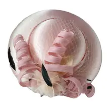 Женские вуалетки шляпа-таблетка бархат кружева жаккард мини верхняя часть с перистым рисунком кепки коктейльный Чай Вечерние сетки резинка заколка для волос банкетный костюм