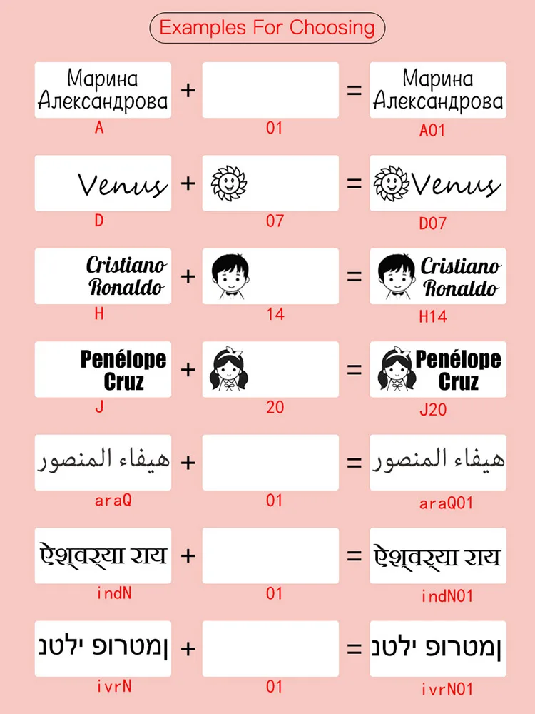 Stamp for Clothing DIY Name Stamp for Clothes Boys Girls Teacher Student