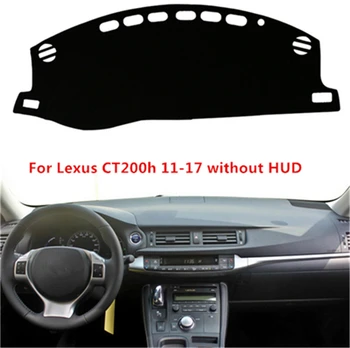

SJ Car Inner Auto Dashboard Cover Dashmat Pad Carpet Sun Shade Dash Board Cover Fit For Lexus CT200H NO HUD 2011 2012 13 14-2017