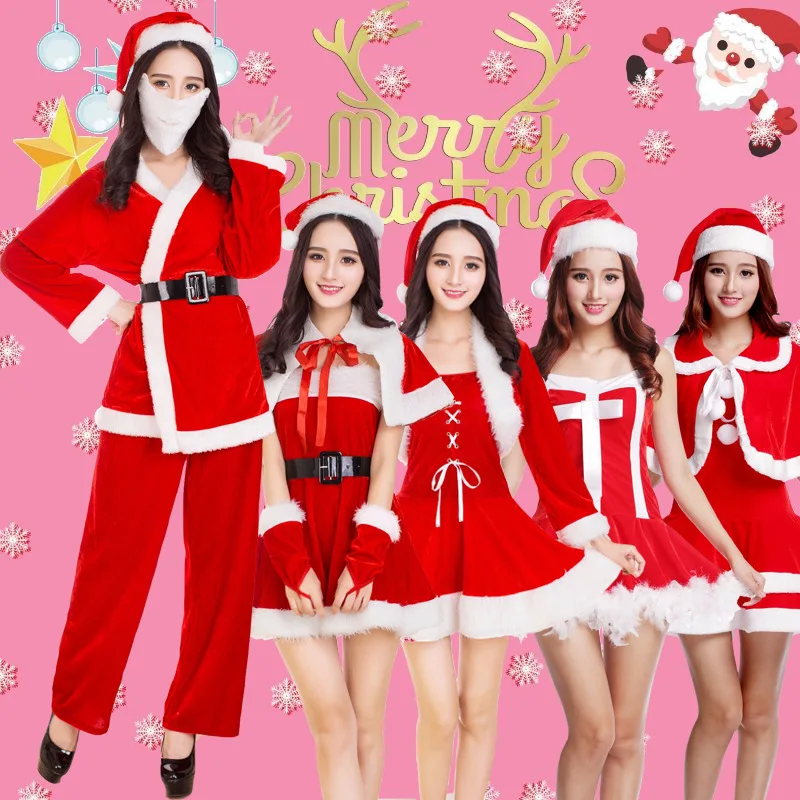 Сексуальное женское платье 2019 новый женский костюм для косплея Рождественская