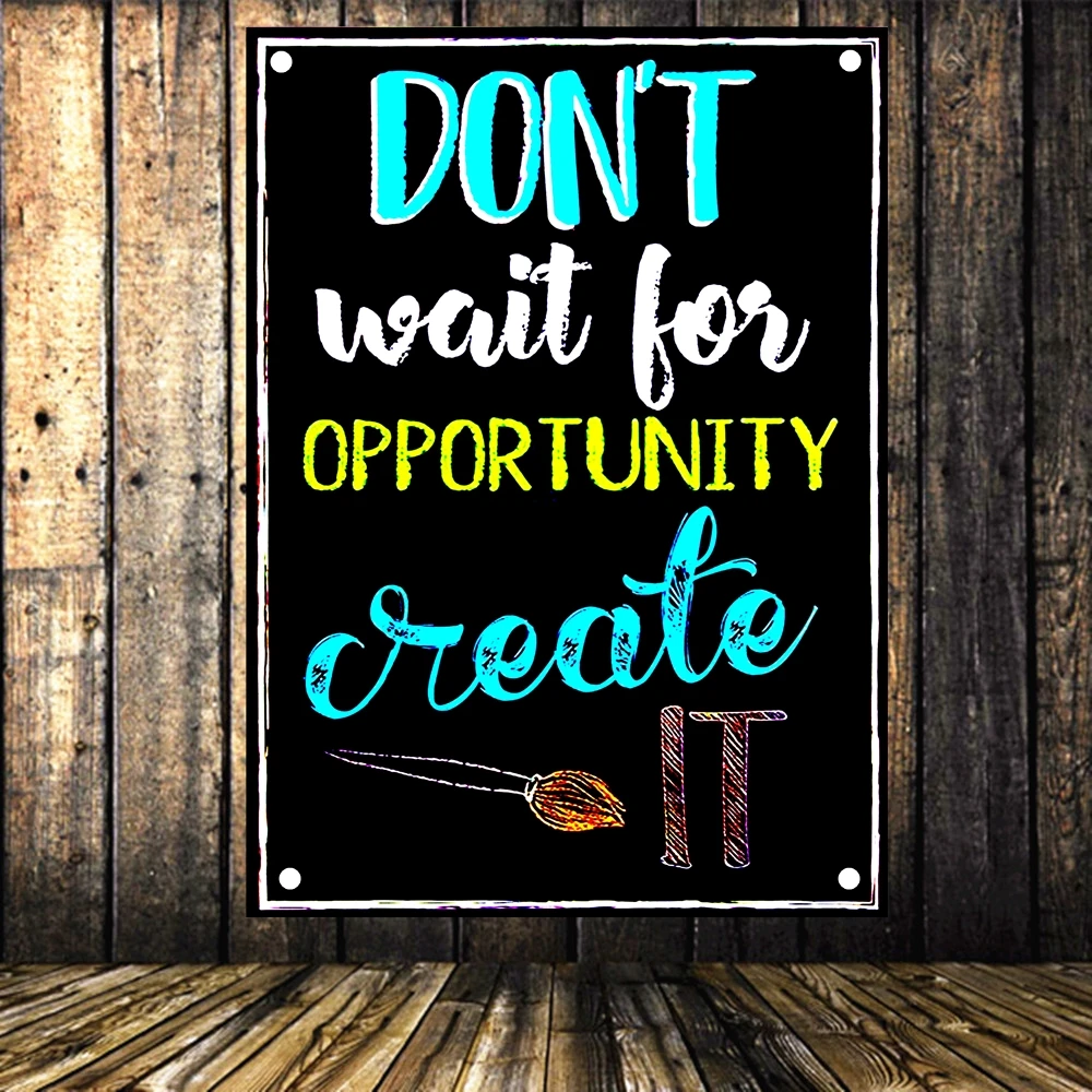 Motivational Flag &amp Banner for Students Inspirational Tapestry Classroom Posters with Inspiring Quotes Chalkboard Design G1 | Дом и сад