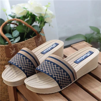 

Women Fashion Sweet Light Weight Slip on Open Toe Slippers Lady Casual Green Comfort Spring & Summer Anti Skid Slides E5905