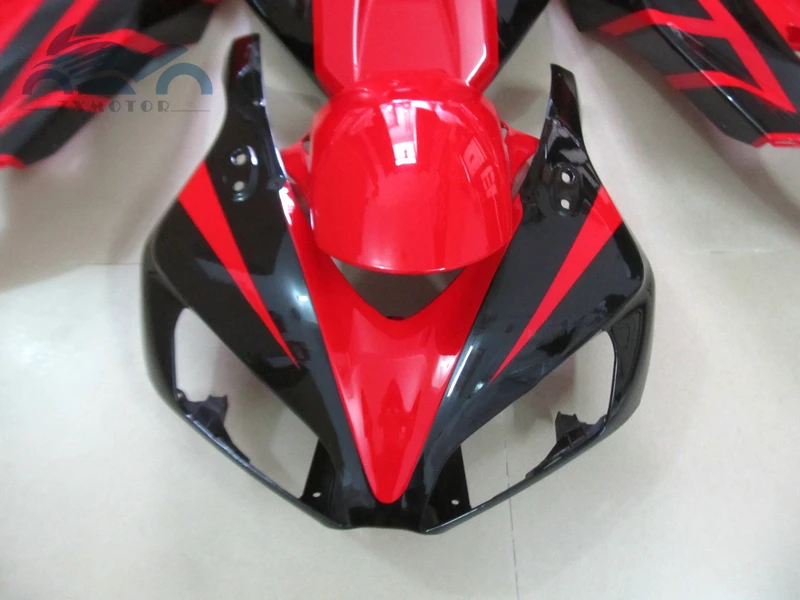 Высококачественный Комплект обтекателя впрыска, пригодный для Honda CBR1000RR 2006 2007 CBR 1000RR 06 07 красный черный послепродажный обтекатель комплекты XY46