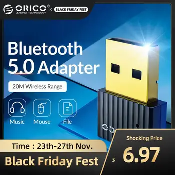 

ORICO Wireless USB Bluetooth Dongle Adapter 5.0 4.0 for Computer Speaker Mouse Bluetooth Music Audio Receiver Transmitter