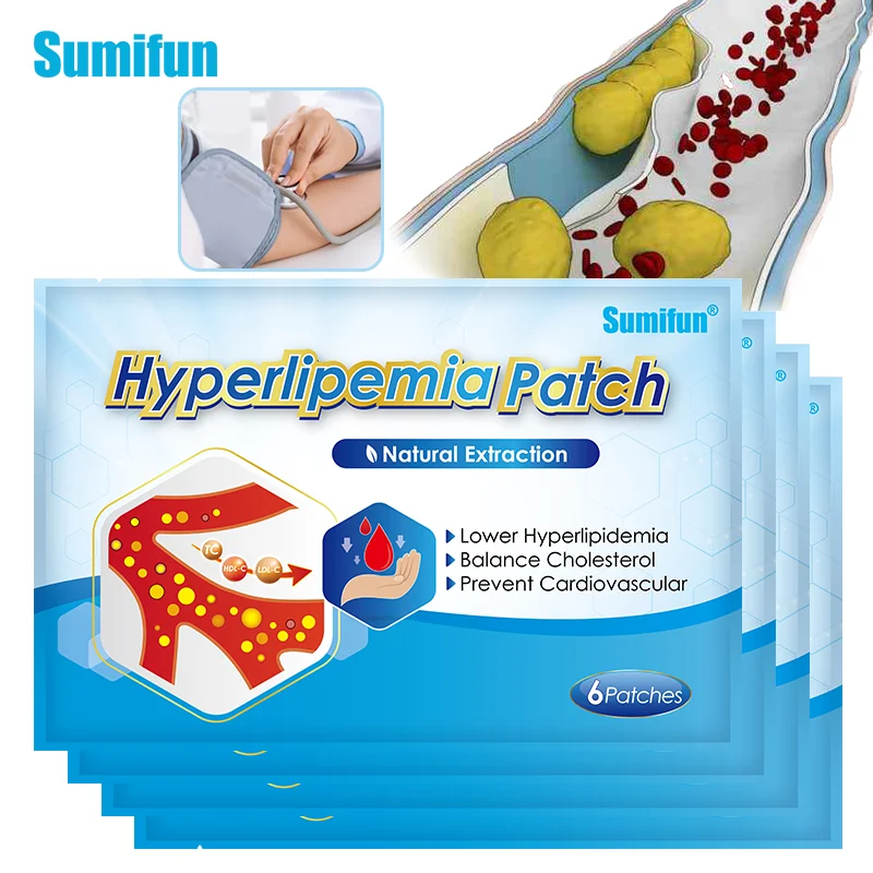 12 шт. Новый пластырь Sumifun для гиперлимии сбалансирования снижения уровня липидов