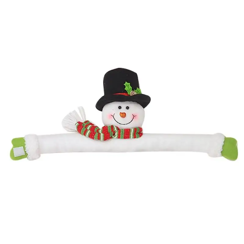 Cute Santa Clause Window Curtain Buckle Christmas Decoration for Home New Year Party Snowman Elk Curtain Tiebacks Dropshipping - Цвет: snow man