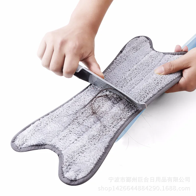 X type Wash Free Floor Mop with Replace Microfiber Mop Cloth Auto Extrusion Flat Mops for House Cleaning Kitchen Cleaning Tools