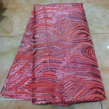 

Latest African Organza Lace Fabric green 2020 pink High Quality Lace Sequins French Nigerian Lace Fabric For Wedding Party Dress