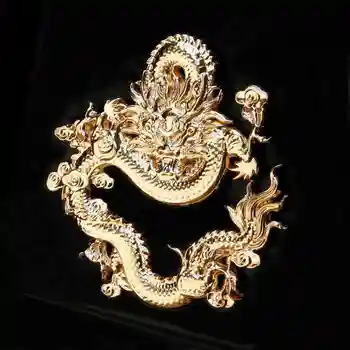 

Noizzy Chinese Dragon Ball Z Emperor Symbol 3D Metal Auto VIP Noble Car Sticker Emblem Gold Badge Tuning Accessories Car Styling