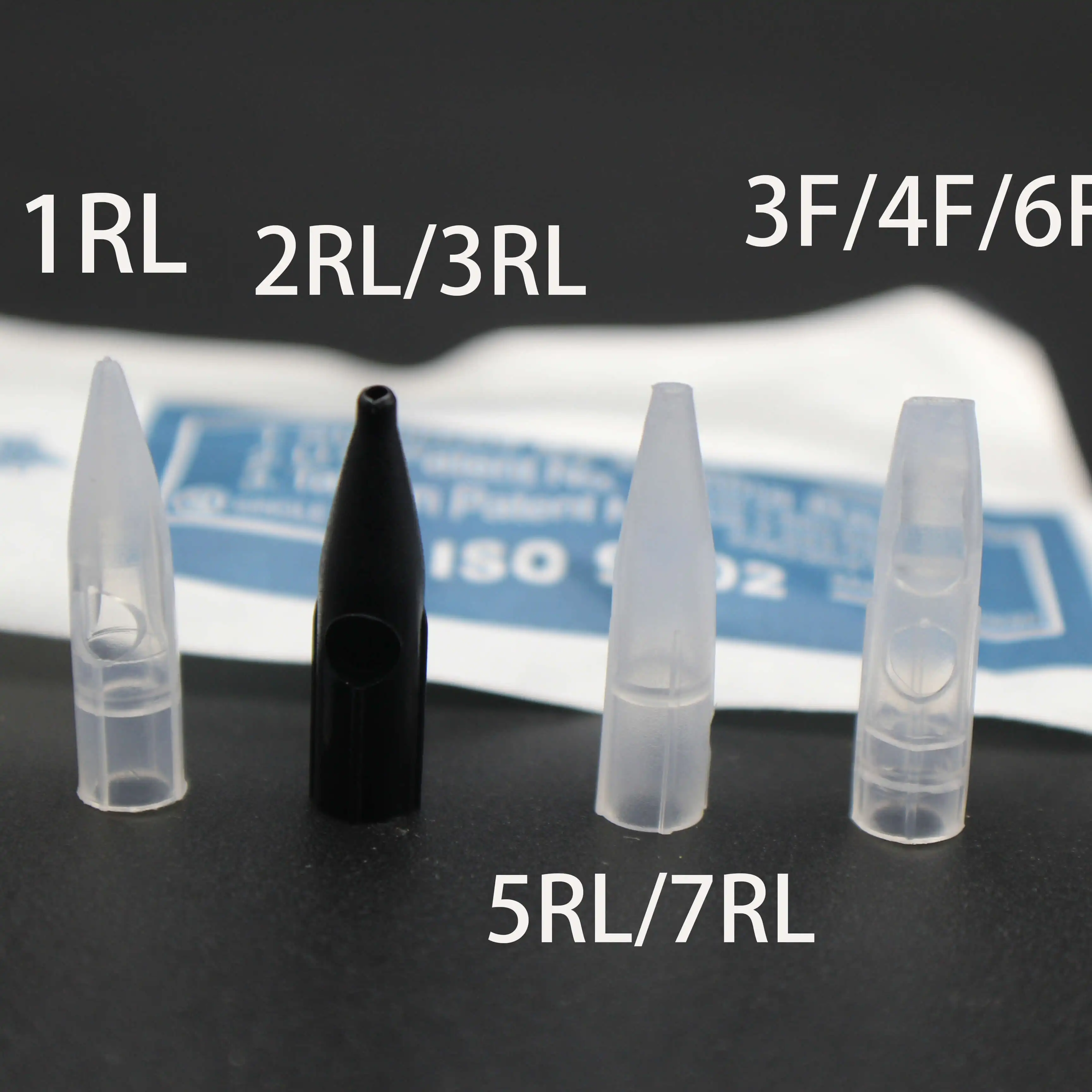 1000pcs Disposable Needle Tip 1R/3R/5R3F Permanent Makeup Tattoo Nozzle Caps For Merlin Mosaic Dragon Eyebrow Lip Tattoo Machine